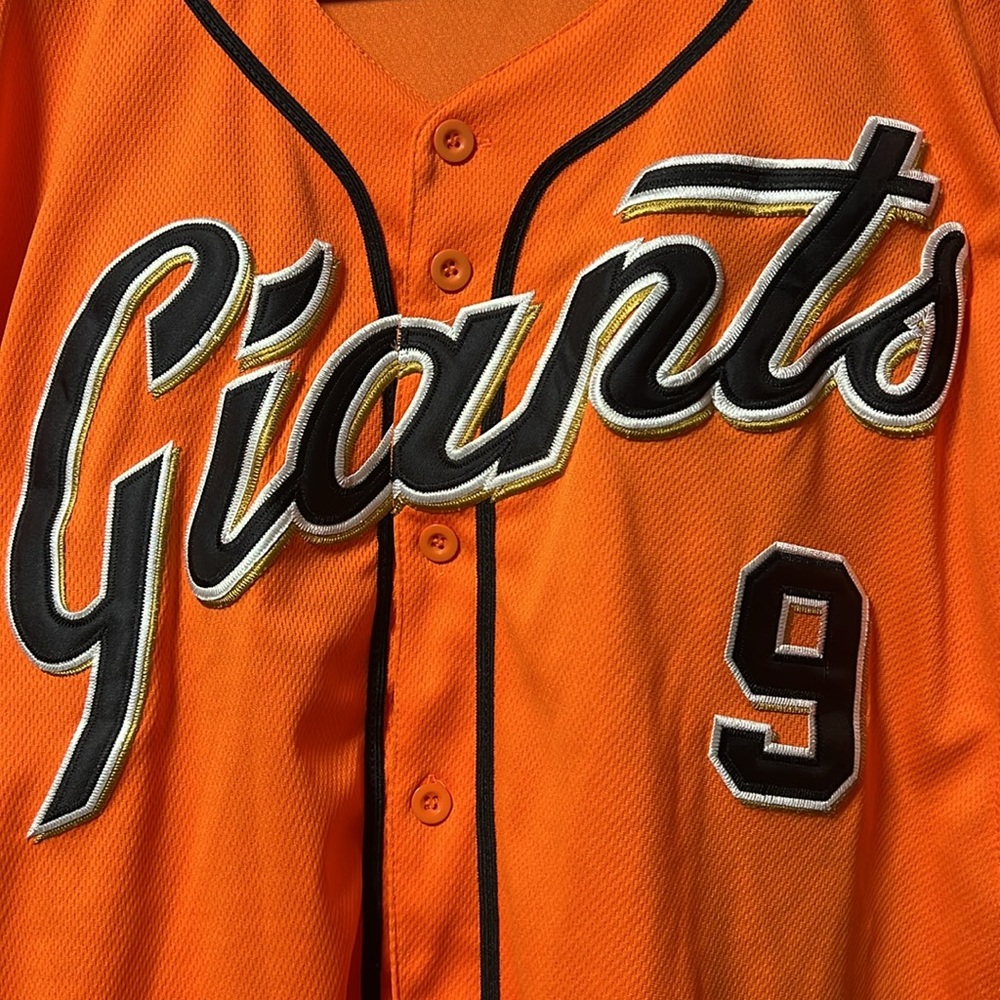 MLB San Francisco Giants World Series Champions 2014 Patch #9 Orange Jersey! - Picture 3 of 10